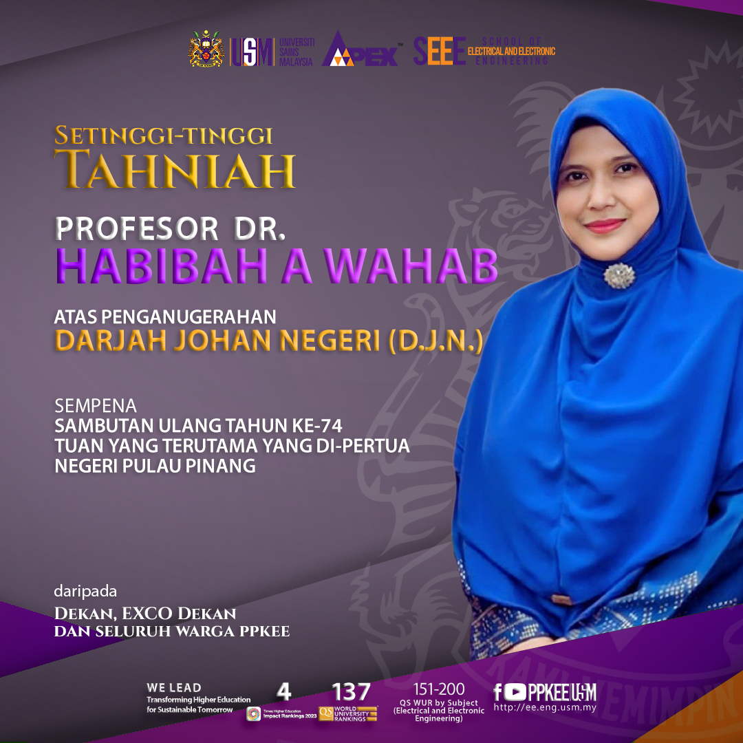 Setinggi Tinggi Tahniah Kepada Profesor Dr Habibah A Wahab Atas